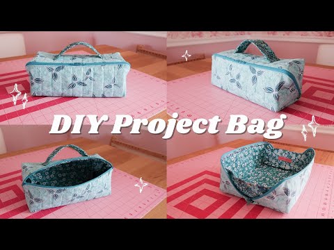 DIY Zippered Project Bag (that turns into a basket!) - Paige Handmade