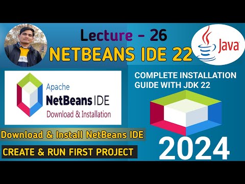 How to Install NetBeans IDE 22 And Java JDK on Windows 10 /11 | Creative Java Programming