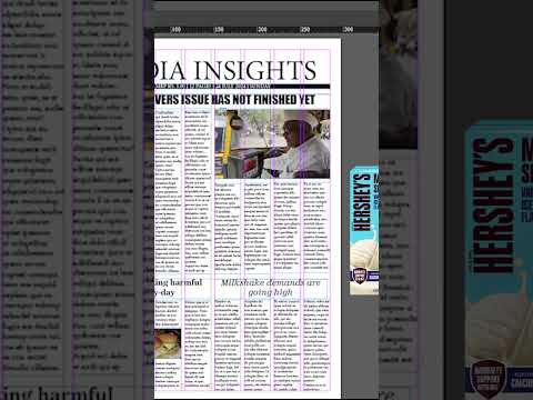 HOW TO CREATE YOUR OWN NEWSPAPER (PART 3) ANOTHER TEXT WRAP #adobe #adobeindesign  #tutorial