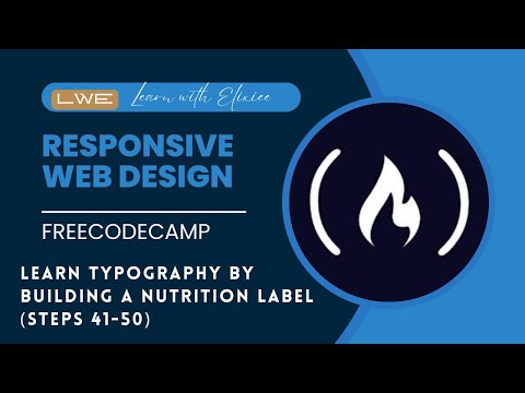 FreeCodeCamp - Responsive Web Design(CH-7) (Steps 41-50) || Learn With Elixiee