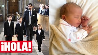 Alexander, Gabriel y Julian, tres orgullosos hermanos mayores de la nueva princesa sueca