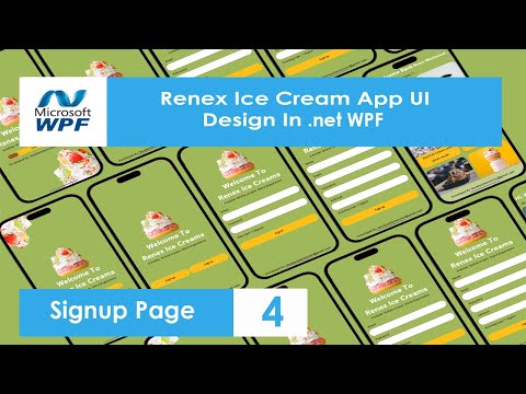 Part 4 Signup Page From UI Design tool To UI Design In WPF #UIDesign #wpf