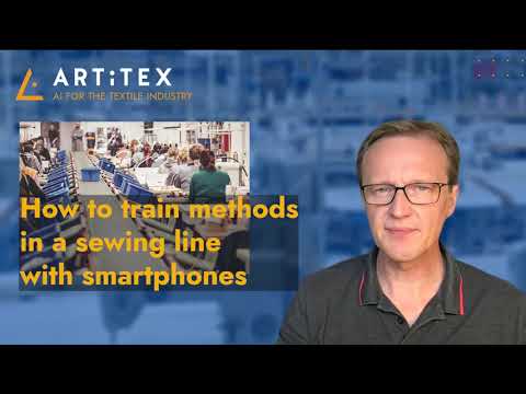 Smart sewing methods training with smartphones in a sewing factory