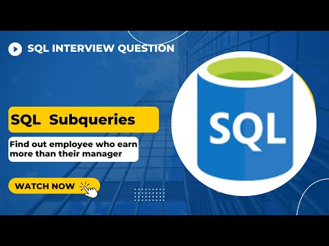 Finds out employees who earn more than their managers | SQL Interview Question | Data Analytics