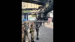 Bangladesh army during Andolan... 🇧🇩🔥#bangladesh #army #trending #ar7 #edit #fyp #viralvideo