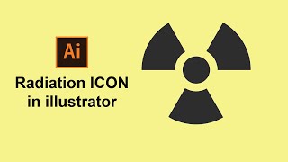 How to Create a Radiation symbol in Illustrator #Shorts