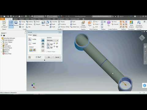 AutoDesk Inventor Extrude Between Two Surface