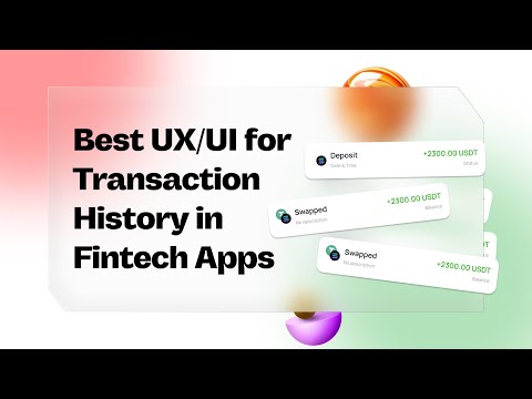 FINTECH UX | TRANSACTION HISTORY UI | MOBILE APP DESIGN