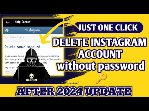 How to delete Instagram account without password 🔑🔐 || secret 🤫