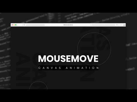 Follow Mouse | Canvas Animation Using JS | HTML, CSS & JavaScript