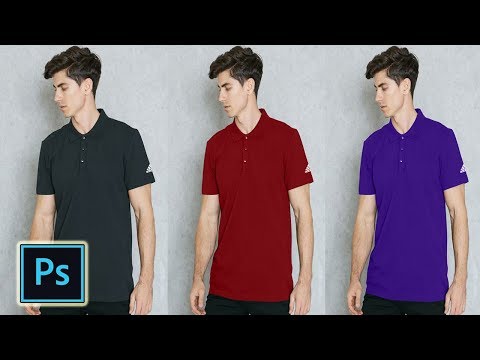 Photoshop Tutorial - How To Change T-shirt Color In Less Then a Minute | Quick Beginner's Guide