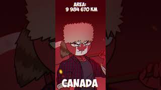 LARGEST COUNTRY BY SIZE 🤏 #countryhumans