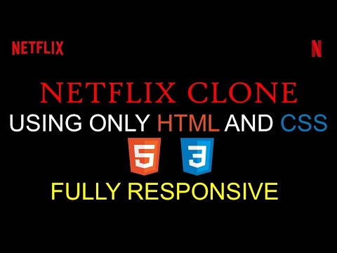 How To Make Netflix Website Clone Using HTML And CSS | Responsive