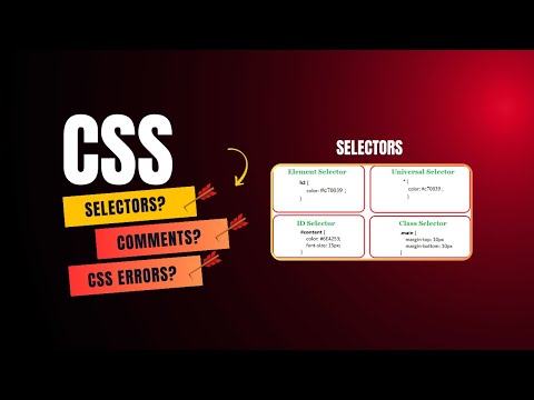 HTML & CSS Full Course 2026 – Lesson 11A: CSS Selectors, Comments & Common Errors