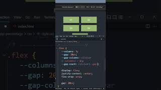 How to use PERCENTAGE width children with FLEXBOX GAP? #shorts