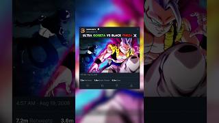 Ultra Gogeta vs Black Frieza☠️||| #short #shortvideo #anime #goku #dragonball #edit #capcut #youtube