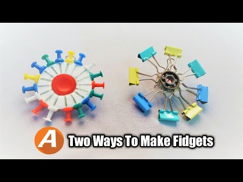 Two ways to make  fidget Spinner/2 simple life  hacks or Spinner Toys