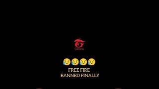 free fire banned finally 🔥 / #freefireban  #freefireunban  #freefiremaxban  #status  #ffbanstatus