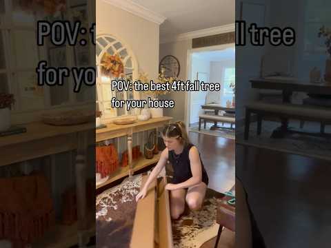 🍂Get this 4ft fall eucalyptus tree for your house! 🍂 Comment “fall” for link! #decor #inspiration