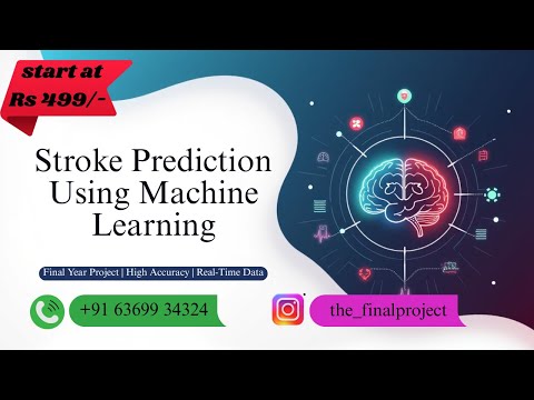 💡 Stroke Prediction Using Machine Learning | 🧠 Health AI Project | 📊 Buy Details in Description