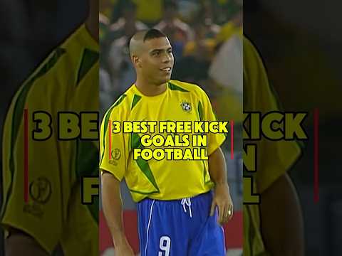 3 BEST FREE KICK GOALS IN FOOTBALL #football #soccer #ronaldo #viral #ucl #shorts #messi #comment