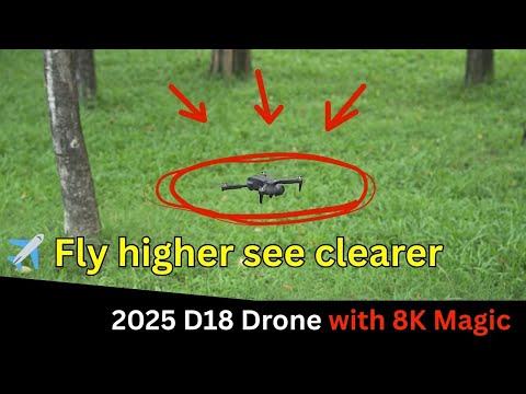 🚀 2025 New D18 Drone | Professional 8K Camera | Brushless 5G WiFi FPV Quadcopter Review