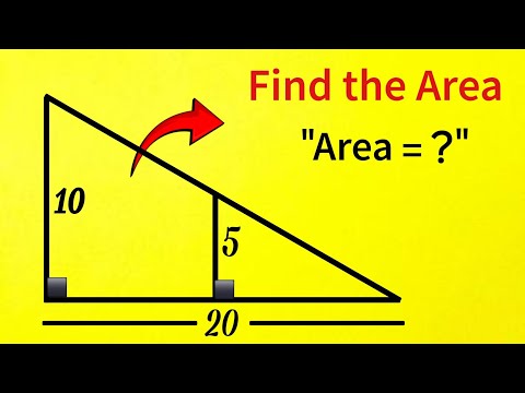 Can YOU Find the Area Of This Triangle?