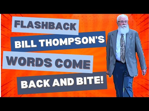 Bill Thompson's Double Standard... This Hearing Didn't Age Well.