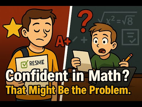 If your child's confident in math, it might be a bad sign. Here's why