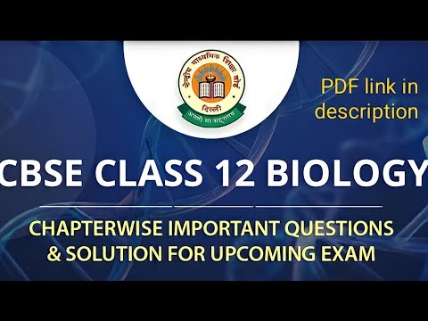 Class 12 Biology||Most Important questions answers||previous year question||#cbseboard #studywithme