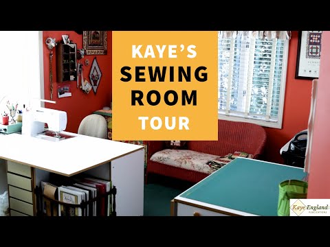 Kaye England's SEWING ROOM Tour 2021
