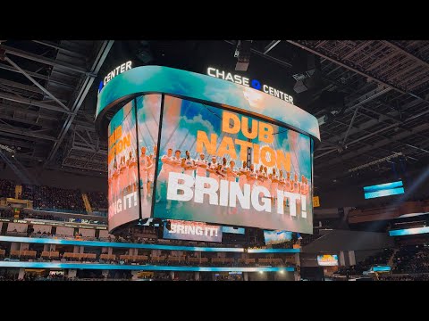 2024-25 Golden State Warriors pregame intro at Chase Center