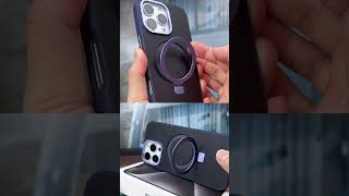 Translucent kickstand case with strong magsafe #phonecase #iphone16case