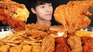 ASMR MUKBANG KFC FRIED CHICKEN & CHICKEN BURGER & JAMAICAN JERK CHICKEN🍗 BEST MUKBANG COMPILATION