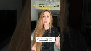 Alpha (significance level) in #statistics #stats #maths #datascience #dataanalytics #datanalysis