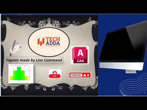 How to draw figures by line and Polyline || difference between line and Polyline@Tech-Adda73