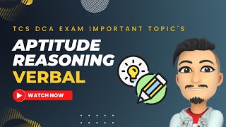TCS DCA APTITUDE MOST IMPORTANT QUESTIONS