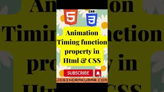 Animation Timing Function property in Html and CSS #html #css #animation #timing #function #shorts