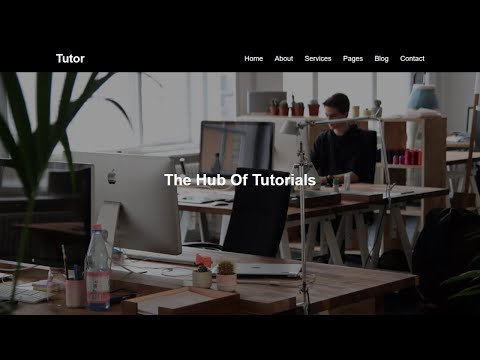 Sticky Navigation Bar On Scroll Using html css javascript |  Fixed Navbar on Scroll