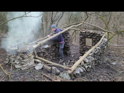 The Enigmatic Stone Secret Shelter: A Fascinating Underground House with a Fireplace