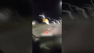 SUV Driving Wrong Way Crashes Hard😬