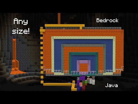 Minecraft Lava Door Tutorial | Any Size | Java & Bedrock