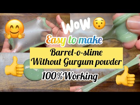 Barrel-o- Slime WHITHOUT GURGAM POWDER|100%Working|| SHRIYA VLOGS & SHORTS