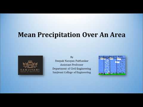 Mean Precipitation Over An Area