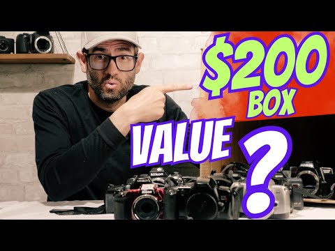 $200 Auction Win: Unboxing SLR + Digital Cameras