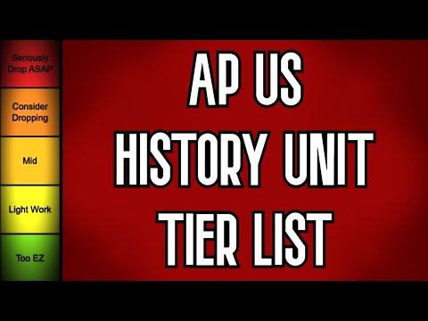 AP US History Unit Tierlist in Under 1 Minute!