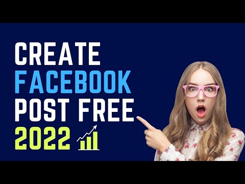 How to create Facebook Post online for free in canva 2022