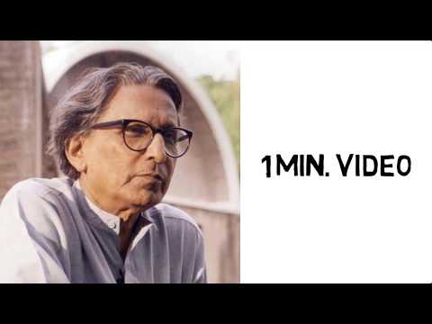 Just 1 Min. About BV Doshi, Indian Architect, Famous Works