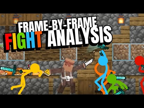 GREEN GETS BODIED A LOT - Frame-By-Frame Fight Analysis of Alan Becker Animation Vs. Minecraft