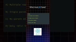 React Quiz: Can JSX Have 2 Parents? ⚛️#ReactQuiz #ReactJS #FrontendDev #WebDev  #devforall